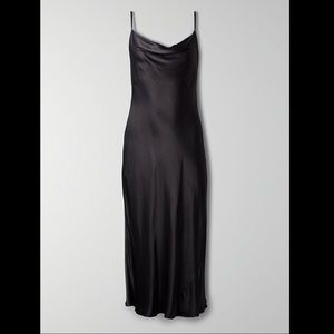 Aritzia Wilfred CANTO cowl neck black dress
